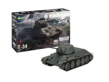 REV03510 - Tank T-34 WORLD OF TANKS to assemble and paint