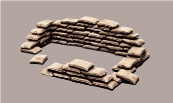 ITA0406 - Sandbags to assemble and paint