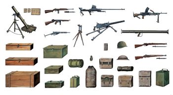ITA0407 - Various accessories to assemble and paint