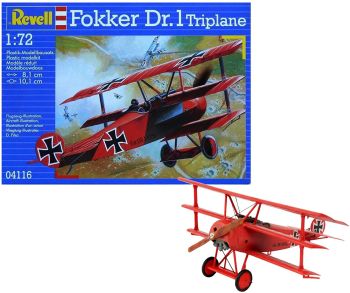 REV04116 - Aircraft Fokker Dr. 1 triplane to assemble and paint