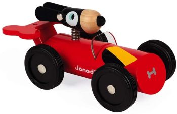 JAN04490 - Car with dog to walk Red – Spirit Dan