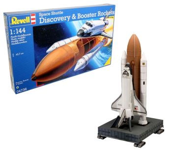 REV04736 - Space Shuttle Discovery rocket + Booster Rockets to assemble and paint