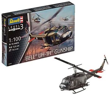REV04983 - Bell UH-1H Gunship helicopter to assemble and paint