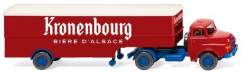 WIK051322 - SAVIEM 4x2 with KRONENBOURG semi-trailer