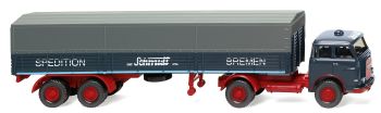 WIK051404 - MAN 4x2 with tarpaulin trailer 2 Axles SPEED.