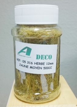 ART05316 - Jar 0.5L with thatch/straw flocking 12mm