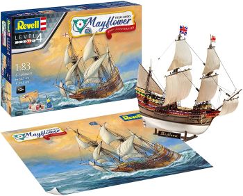 REV05684 - Mayflower - 400th Anniversary with paint and glue to assemble and paint