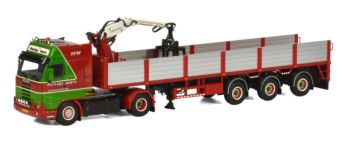 WSI06-1116 - SCANIA R143 SL 4x2 with 3-axle trailer and FONTIANE WEERT loading crane