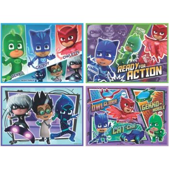 RAV06913 - 4 Puzzles 42 Pieces PJMASKS