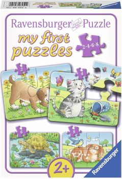 RAV069514 - My first puzzles - 4 puzzles 2,4,6 and 8 pieces - Pets