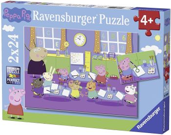 RAV090990 - Puzzle 2x24 Pieces PEPPA at school