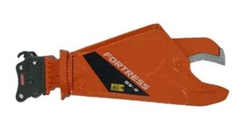 GF109-1O - FORTRESS 95-R scrap cutter with OilQuick Orange coupling for 80-120 ton excavator