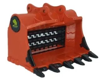 GF114 - ALLU Transformer M3-25 screener crusher bucket for 70-120 ton excavator - 14mm attachment