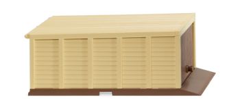 WIK114003 - Garage to assemble yourself - beige and brown