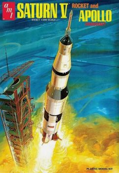 AMT1174/12 - Saturn V rocket with Apollo capsule to assemble and paint