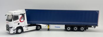ELI118181 - RENAULT T520 High 2021 4x2 with tarpaulin trailer 3 Axles Transports CHANET