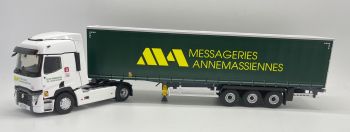 ELI118194 - RENAULT T480 4x2 2021 with tarpaulin trailer 3 Axles des MESSAGERIES ANNEMASSIENNES