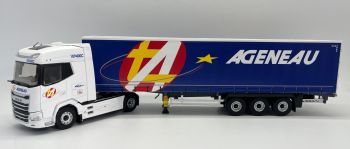 ELI118205 - DAF XG 4x2 with 3 Axles trailer Transports AGENEAU