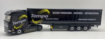 ELI118373 - DAF XG 4x2 with 3-axle tautliner trailer - Transport TEMPO