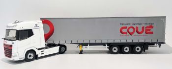 ELI118452 - DAF XG 4x2 with 3-Axle curtainsider trailer, COUE Transport