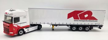 ELI118638 - DAF XG+ 4x2 with Transports RICHARD 3-Axle Curtain-Front Trailer