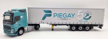 ELI118645 - VOLVO FH 4x2 2020 with PIEGAY 50-Year-Old 3-Axle Curtain-Front Trailer
