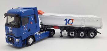 ELI118788 - RENAULT T High 4x2 2021 tipper truck with 3-axle construction equipment trailer DTM
