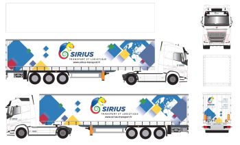 ELI118807 - VOLVO FH 4x2 2020 with 3-axle curtained tautliner trailer SIRIUS Transport et Logistique