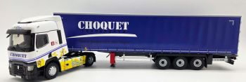 ELI118885 - RENAULT T 480 4x2 (2021) with 3-axle curtain-sider trailer (Transports CHOQUET)
