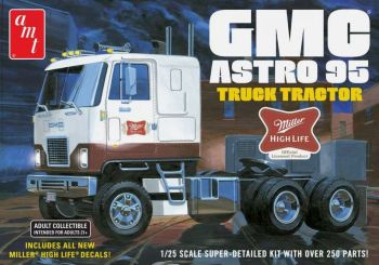 AMT1230/06 - GMC Astro 95 6x4 truck - MILLER BEER to assemble and paint