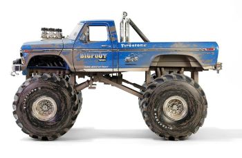 GREEN13694 - FORD F-250 Monster Truck dirty version #1 - 1974 - BIGFOOT