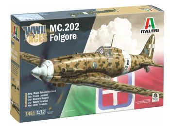 ITA1481 - MACCHI M.C.202 Folgore Aces fighter jet to assemble and paint