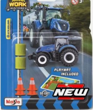 MST15592N - Set mini work machines - NEW HOLLAND T7 with accessories under blister