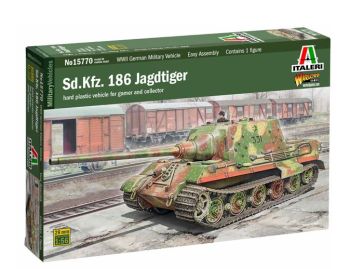 ITA15770 - JAGDTIGER Sd.Kfz 186 tank to assemble and paint