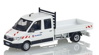 CON1616/04 - MAN TGE 4x2 flatbed truck with double cab EUROVIA