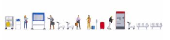 NOC16268 - Thematic Figurines - Platform - 5 passengers with accessories