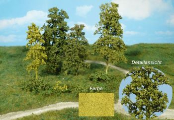 HEK1670 - 15 natural fibre trees and shrubs - light green