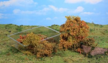 HEK1674 - 20 natural fibre bushes - autumnal