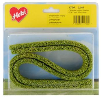 HEK1756 - 2 Privet hedges - 25x7 mm - 50cm long.