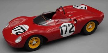 TM18-234D - FERRARI 206 #175 Winner of the Dino SP Corse de cote Ollon-Villars 1965 L.SCARFLOTTI