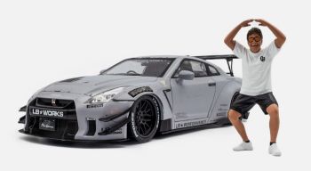 SOL1805821 - 2024 Nissan GT-R Grey with Liberty Walk Body Kit 2.0