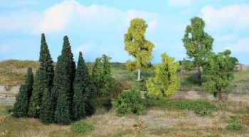 HEK1964 - 16 fir trees and bushes 5-11 cm