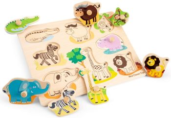 NCT10431 - 8 piece wooden puzzle safari