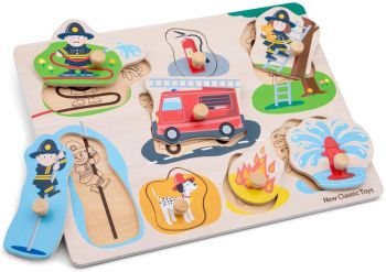 NCT10433 - 8 piece wooden puzzle firemen