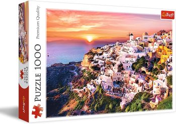 TRF10435 - Puzzle 1000 Pieces A sunset over Santorini
