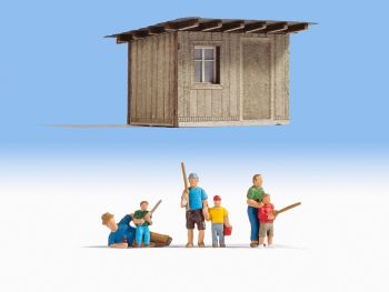 NOC12036 - Fishermen and hut