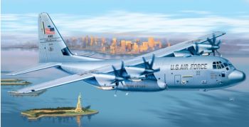 ITA1255 - Aircraft C-130 J HERCULES PRM EDITION to assemble and paint