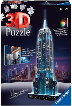 RAV125661 - Empire State Building Illuminated 216 Piece 3D Puzzle