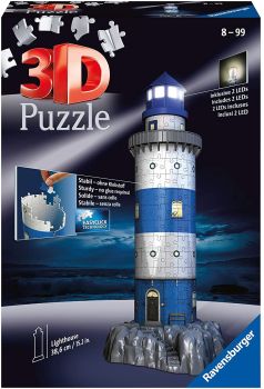 RAV125777 - 3D Puzzle 216 Pieces Illuminated Lighthouse