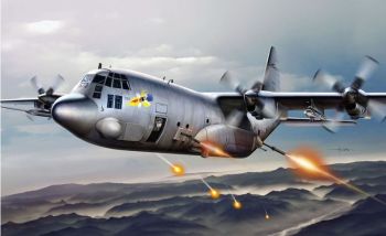 ITA1310 - Airplane AC-130H Specter to assemble and paint